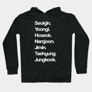 BTS - Members Real Names Hoodie